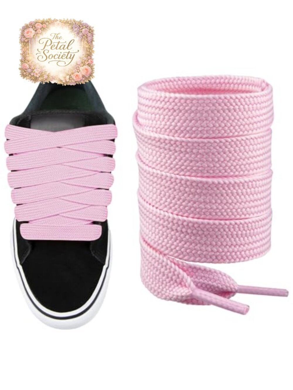 Shoe Laces for Vans Replacement Polyester Flat Wide Fat 54 Inch